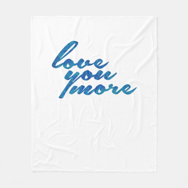 Manta Polar Love You More Refined Aesthetic  (Anverso)