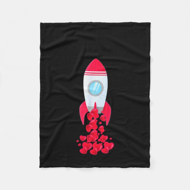 Manta Polar Love You To The Moon And Back Space Shirt Valentin (Anverso)