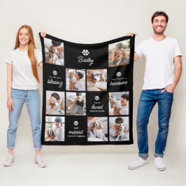 Manta Polar Loved & Missed Pet Dog Memorial 10-Photo Collage