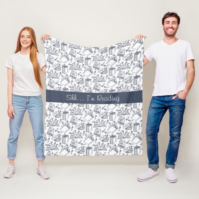 Manta Polar Lover de libros y lectura (In situ)