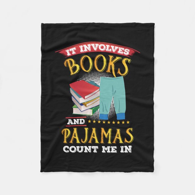 Manta Polar Lover - Libros Y Pajamas (Anverso)