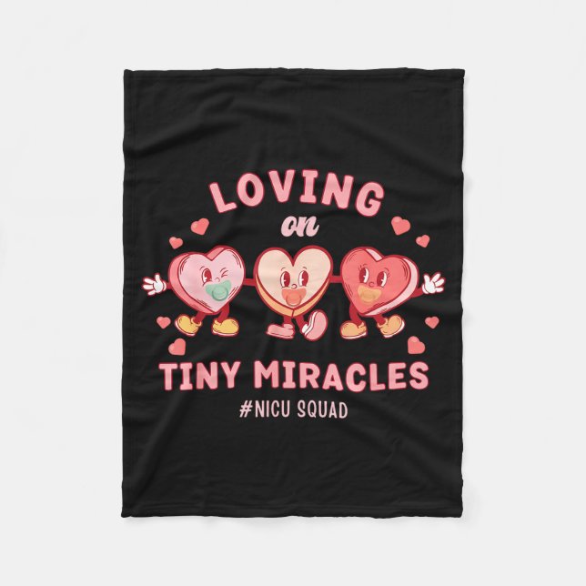 Manta Polar Loving On Tiny Miracles Nicu Squad Valentines Neon (Anverso)
