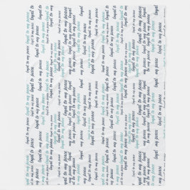 Manta Polar Loyal to My Peace Fleece Blanket 