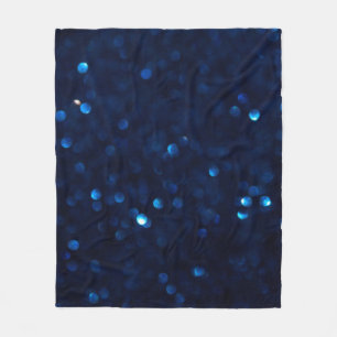 Manta Polar Luces azules clásicas purpurinas
