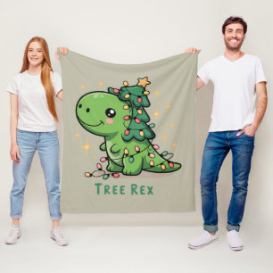 Manta Polar Luces de dinosaurio de Navidad Fiesta divertida ár
