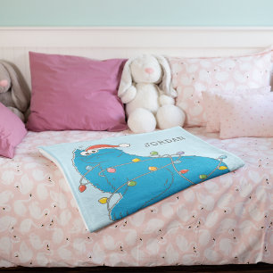 Manta Polar Luces de Navidades de Monstruo de Cocina de Vintag