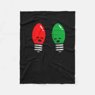 Manta Polar Luces divertidas de Navidad Chiste trabajando dura
