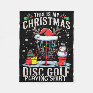 Manta Polar Luces divertidas de Navidad Este es mi disco de go