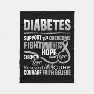 Manta Polar Lucha contra la diabetes Ayuda a la Conciencia Esp