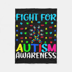 Manta Polar Lucha Por El Autismo Conciencia Despertar El Diseñ