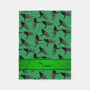 Manta Polar Lucha verde conocida personalizada