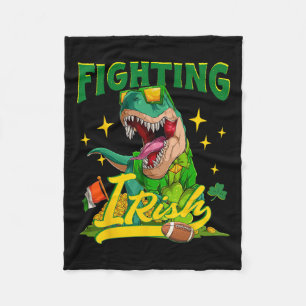 Manta Polar Luchando contra los dinosaurios vintage del fútbol