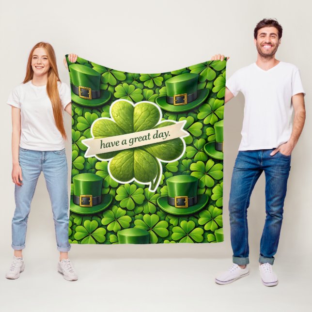 Manta Polar Lucky for leaf clover Saint Patrick's Day have a g (In situ)