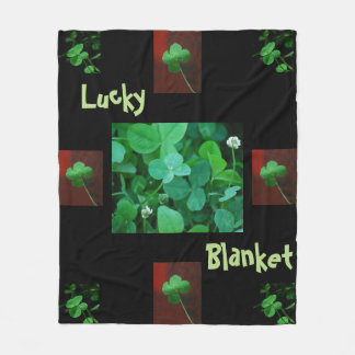 Manta Polar Lucky Four Leaf Clover Blanket