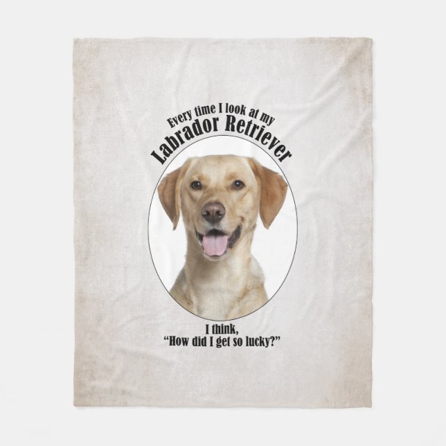 Manta Polar Lucky Yellow Lab (Anverso)