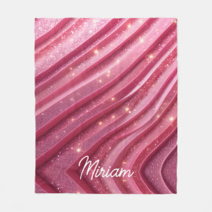 Manta Polar Lujo Rosa Brillante Femenino