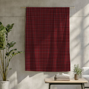 Manta Polar Lumberjack Throw - Red Black Plaid para noches aco
