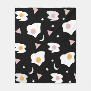 Manta Polar Luna de Cena de Huevo Patrón de Confeti