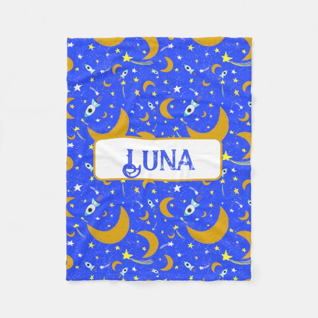 Manta Polar Luna de luna amarilla disparando cohetes espaciale (Anverso)
