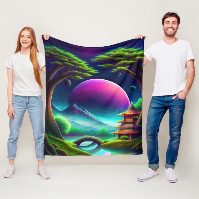 Manta Polar Luna morada (In situ)