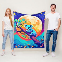 Manta Polar Luna vibrante de koala
