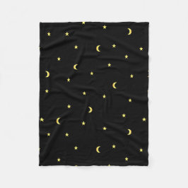 Manta Polar Luna y estrellas del oro