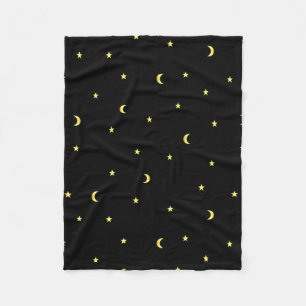 Manta Polar Luna y estrellas del oro