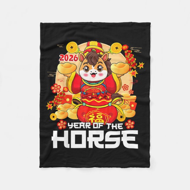Manta Polar Lunar New Year 2026 Year Of The Horse Chinese New  (Anverso)