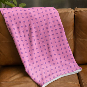 Manta Polar Lunar rosado y púrpura