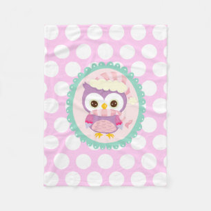 Manta Polar Lunares purpúreos claros del invierno púrpura