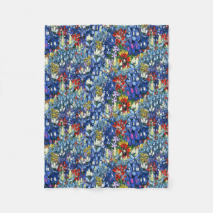 Manta Polar Lupinas y Flores Silvestres