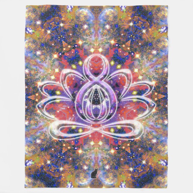 Manta Polar Lustrous Zen Lotus (Anverso)