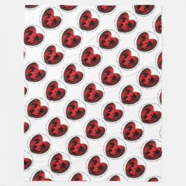 Manta Polar Luv-A-Bull Bulldog americano Pit Bull Heart