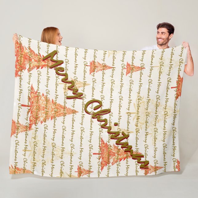 Manta Polar Luxury Christmas Christmas Trees Festive (In situ)