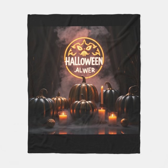 Manta Polar Luxury Halloween Fleece Blanket 2025 🎃🖤 (Anverso)