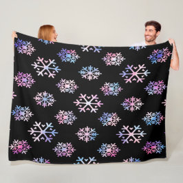 Manta Polar Luxury Holographic Snowflake Christmas Collection