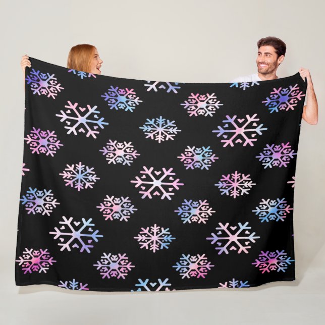 Manta Polar Luxury Holographic Snowflake Christmas Collection  (In situ)