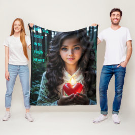 Manta Polar Luz del corazón