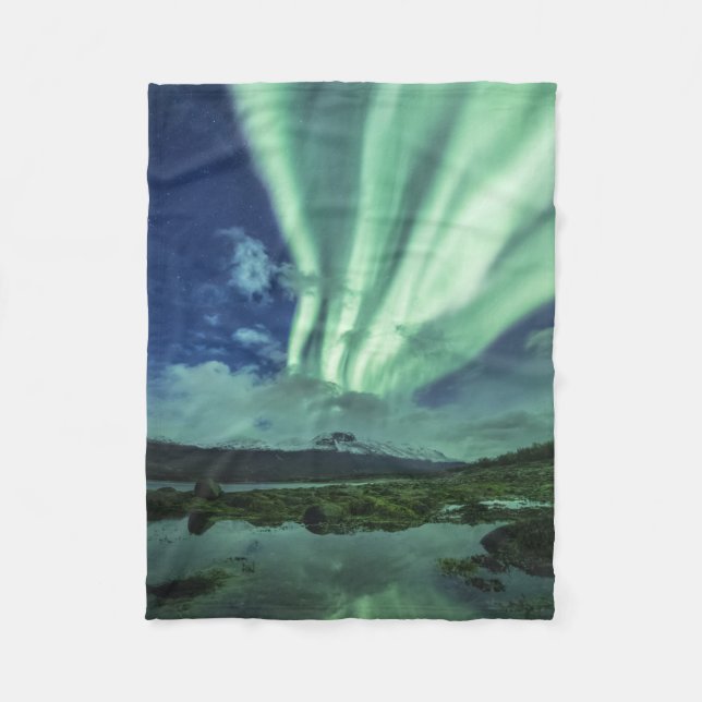 Manta Polar Luz del Norte Noruega (Anverso)