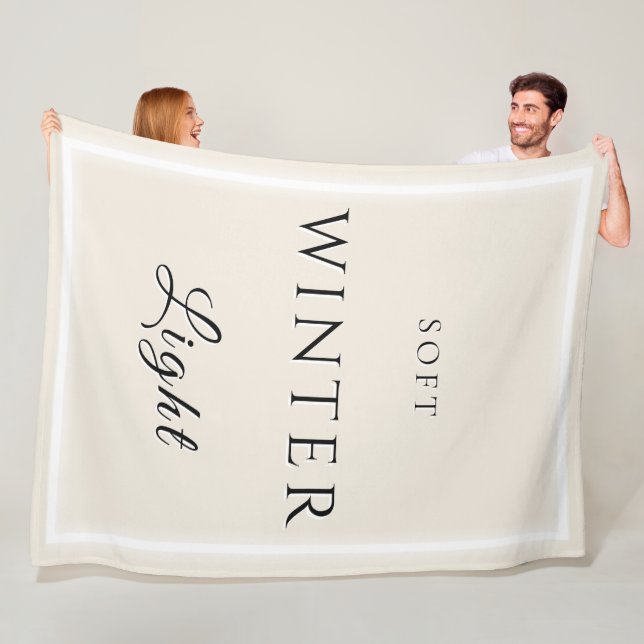 Manta Polar Luz suave de invierno (In situ)