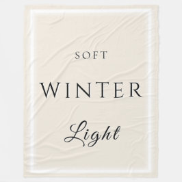 Manta Polar Luz suave de invierno