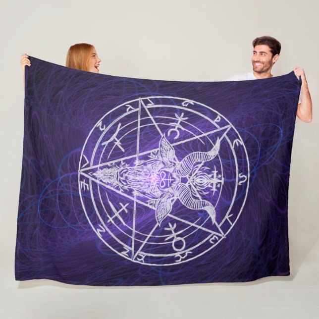 Manta Polar Luz vacía del negro de la energía de Baphomet (In situ)
