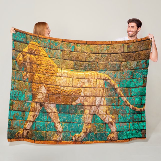 Manta Polar Lyon of Babylon woven blanket (In situ)