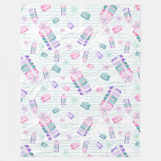 Manta Polar macarones navidades (Anverso)