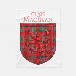 Manta Polar MacBean Tartan Scottish Plaid Lion Rampant