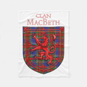 Manta Polar MacBeth Tartan Scottish Plaid Lion Rampant