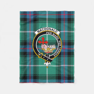 Manta Polar MacDonald Tartan, Badge & Crest Blanket