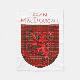 Manta Polar MacDougall Tartan Scottish Plaid Lion Rampant