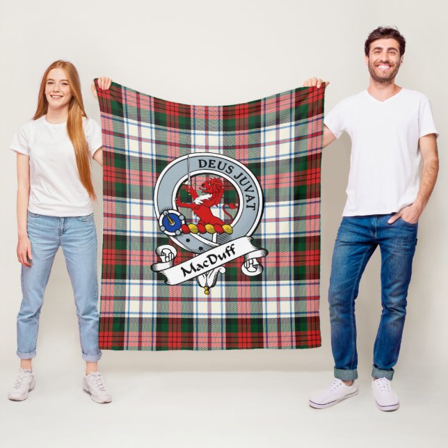 Manta Polar MacDuff Vestido Modern Clan Badge Tartan Plaid (In situ)