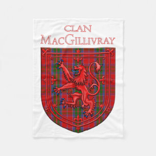 Manta Polar MacGillivray Tartan Scottish Plaid Lion Rampant